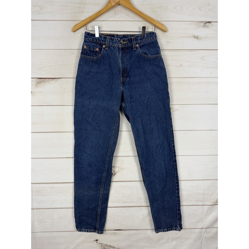 Vintage Levis 550 Womens Jeans 7 Jr M Blue Relaxed Fit Tapered Made in USA